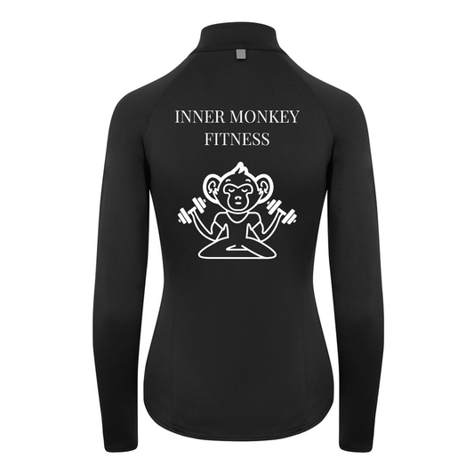 Ladies Cool-Flex™ Half Zip Top (Black)