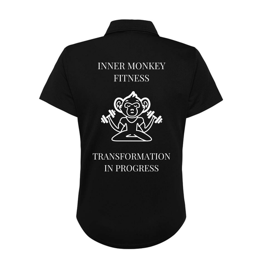 Ladies Cool Polo Shirt (Black)