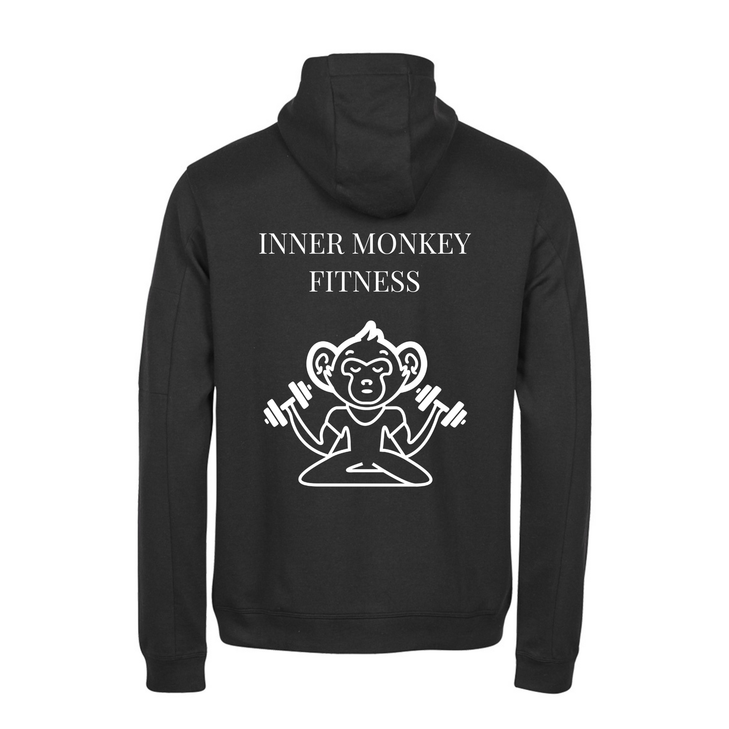 Unisex Athletic Hooded Sweatshirt (Black)
