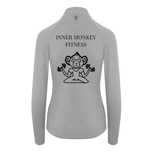 Ladies Cool-Flex™ Half Zip Top (Grey)