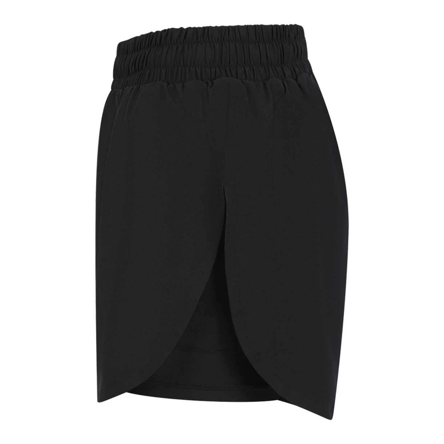Ladies Double Layer Sports Shorts (Black)