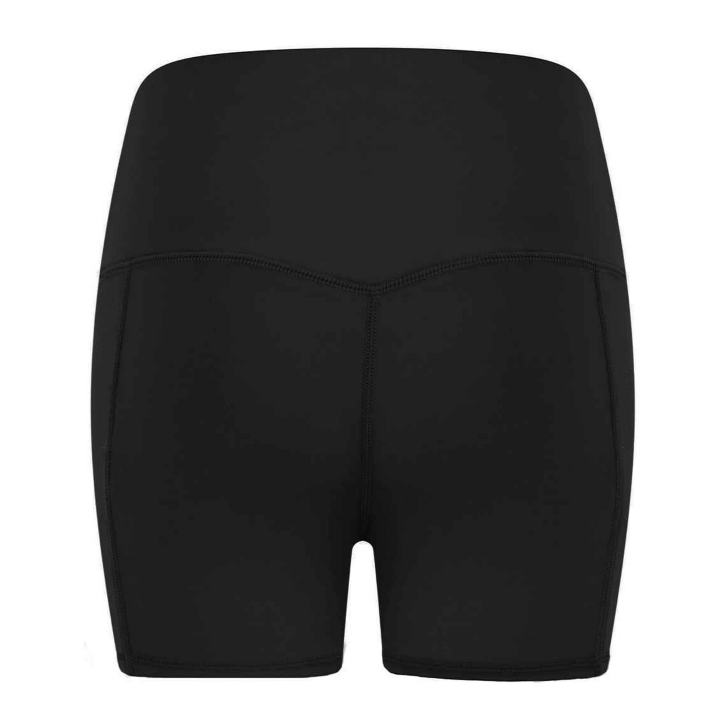 Ladies Pocket Short Leggings (Black)